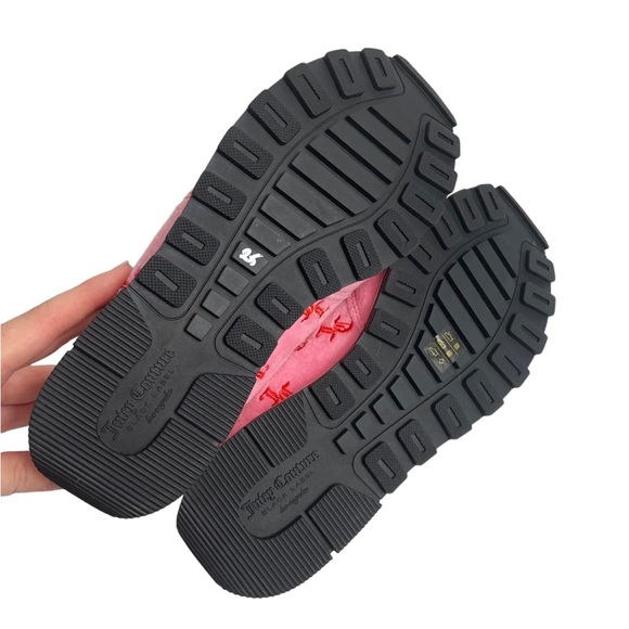 Juicy Couture Black Label Trainers Size UK 3 EU 36 Pink Velvet - Picture 6 of 6